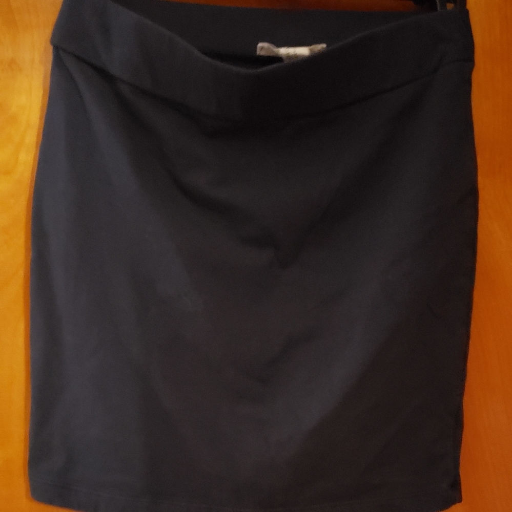 Navy blue mini skirt